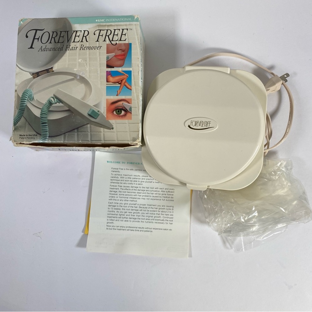 Vintage KMC International Forever Free Advanced Hair Remover System In Box